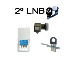 KIT 2ºLNB ECO C/DISEQC 4X1