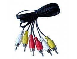 Cabo com 6-RCA m/m