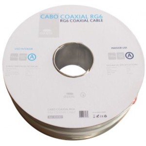 CABO COAXIAL RG-6  Rolo.100m 